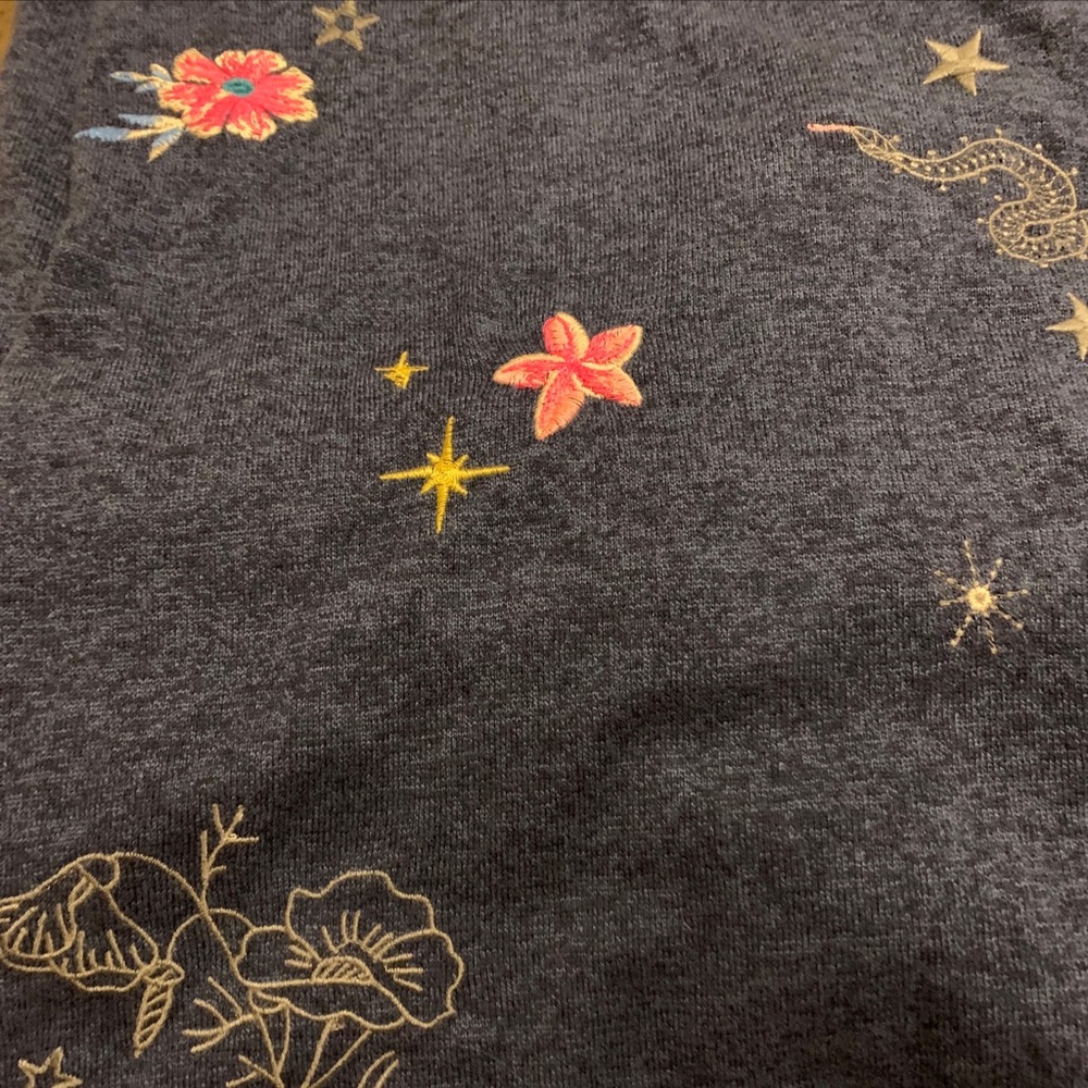 SOLD Johnny Was Mariposa embroidered cape poncho cardigan - Picture 9 of 9